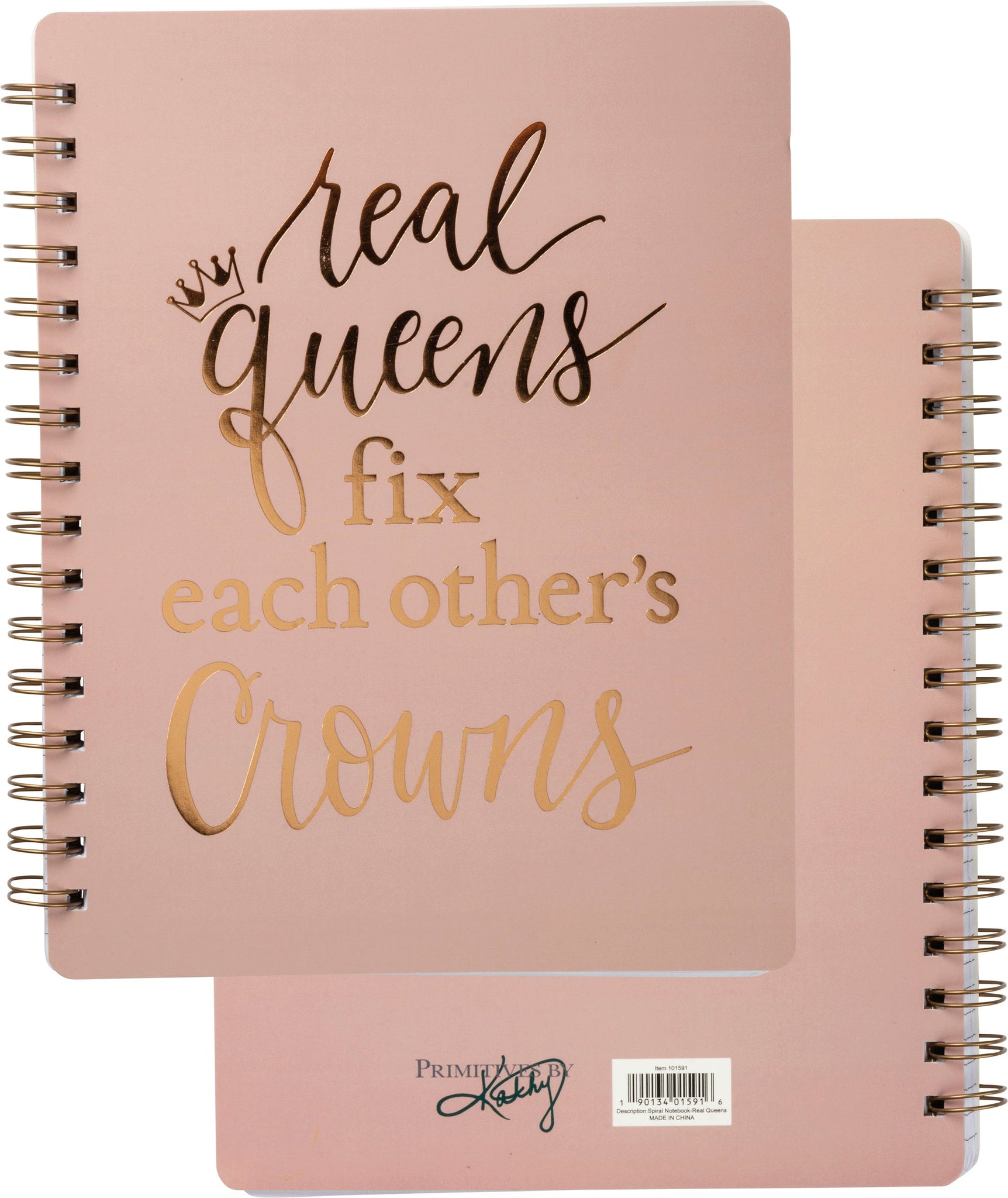 Real Queens Fix Each Other's Crowns Spiral Notebook