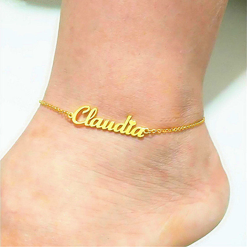 Personalized Alphabet Anklet