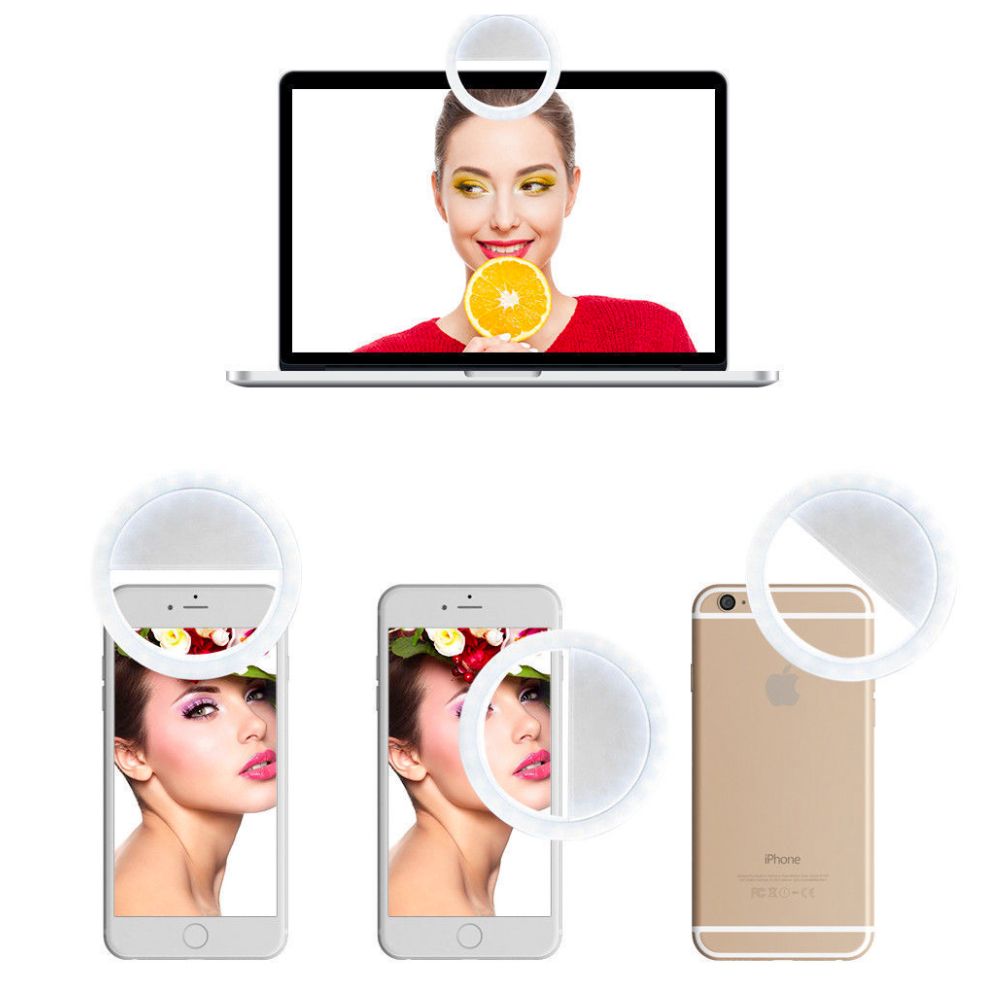 Portable Selfie Ring Clip-On for Phone