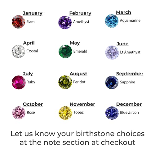 Personalized Necklace with Names & Birthstones