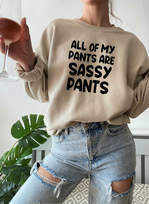 All Of My Pants Are Sassy Pants – Funny & Cozy Sweatshirt