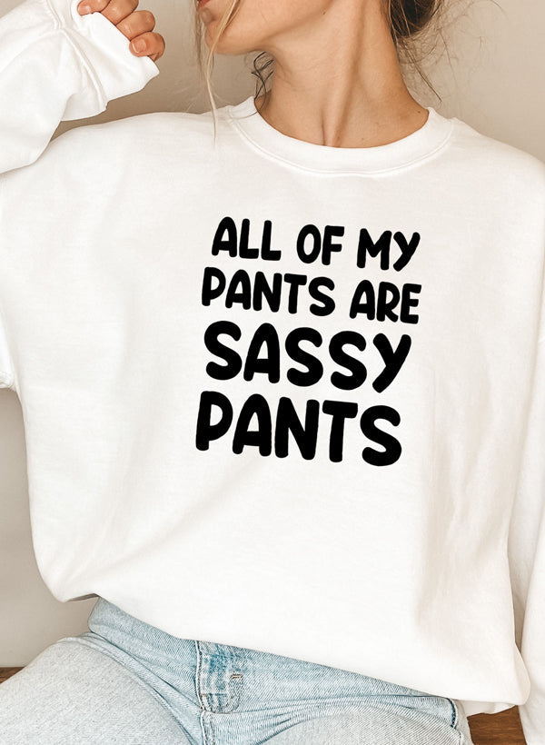 All Of My Pants Are Sassy Pants – Funny & Cozy Sweatshirt