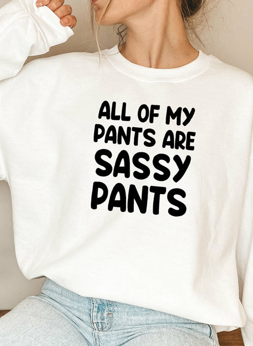 All Of My Pants Are Sassy Pants – Funny & Cozy Sweatshirt
