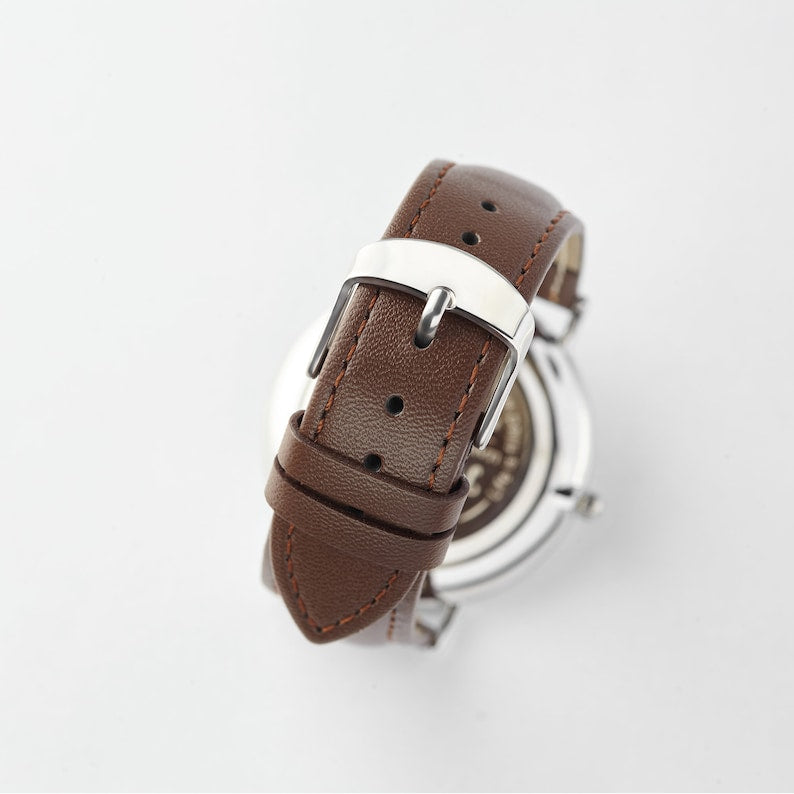 Custom Engraved Men's Watch with Message