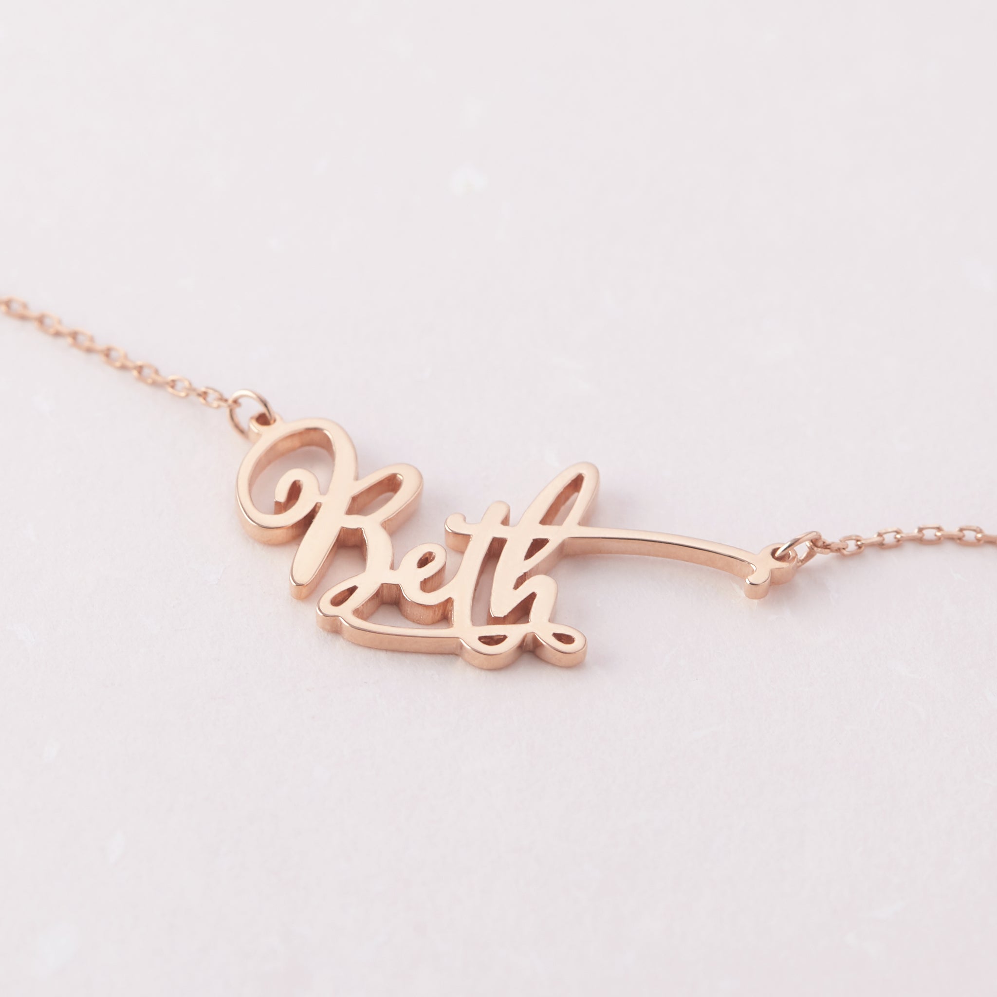 Teen Gold Nameplate Necklace